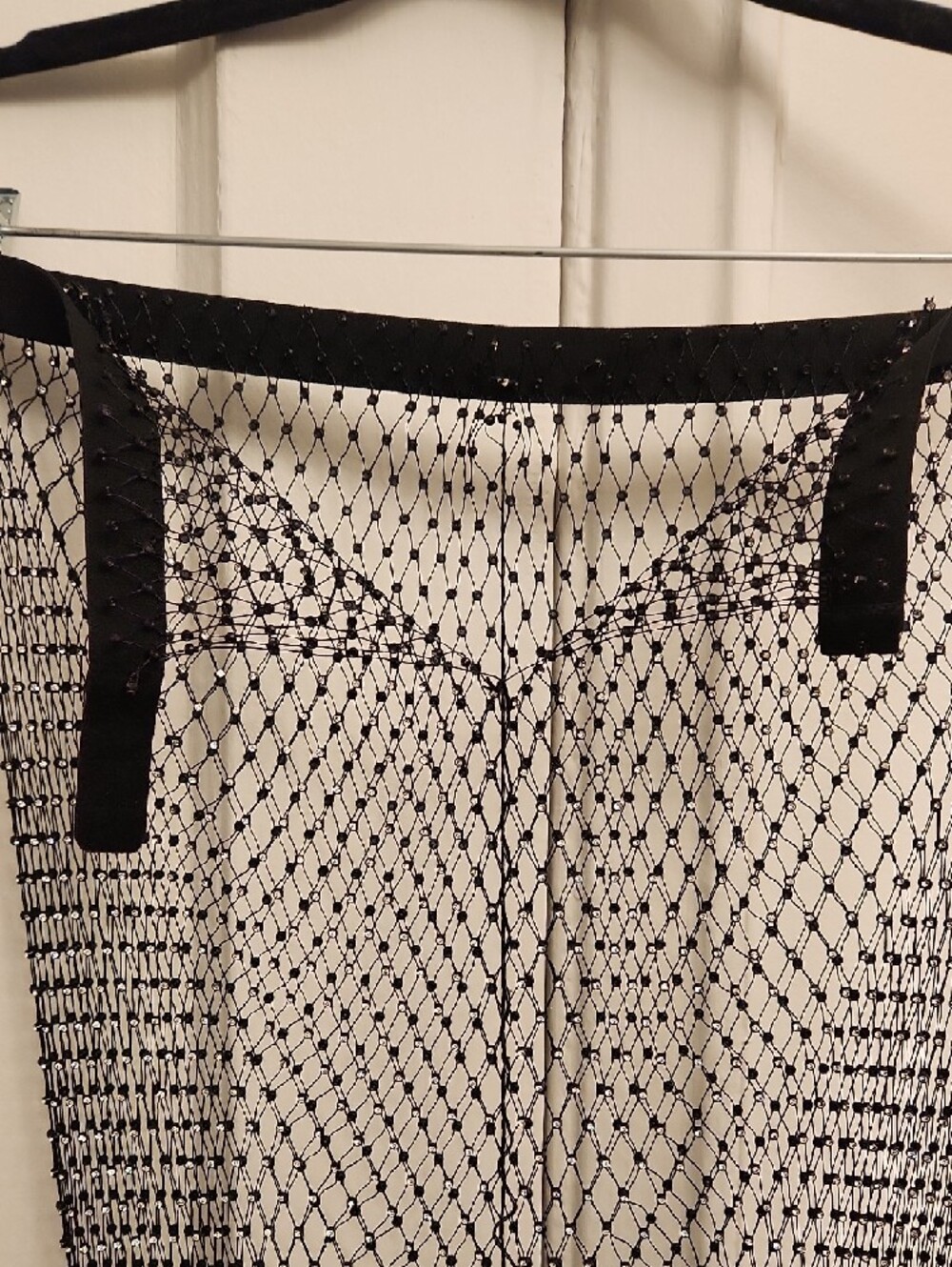 Crystal Rhinestone Mesh Pants - Picture 2 of 4